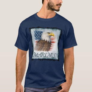 Camiseta Logotipo de Veterano do Corpo de Fuzileiros Navais
