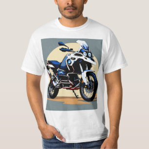 Camiseta Logotipo de vetor de bicicleta de aventura BMW GS