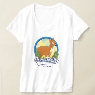 Camiseta logotipo de viagem da Nova Escócia Canadá