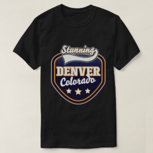Camiseta logotipo de viagem de Denver Colorado