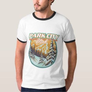 Camiseta Logotipo de Viagem de Park City Utah