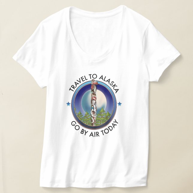Camiseta logotipo de viagem do alasca (Postura )