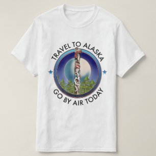 Camiseta logotipo de viagem do alasca