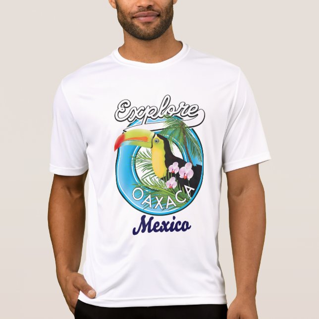 Camiseta Logotipo de viagem Oaxaca México (Frente)