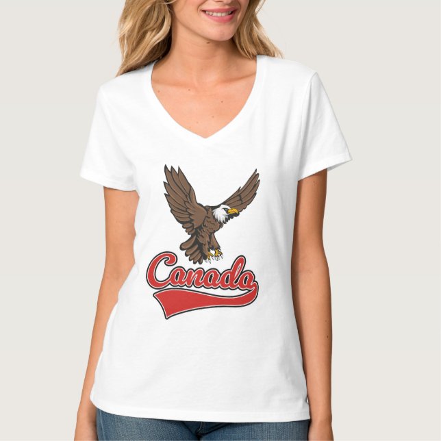 Camiseta logotipo de Viagens Canadá (Frente)
