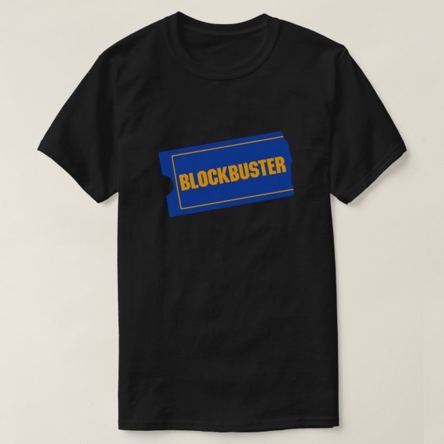 Camiseta Logotipo de vídeo Blockbuster (Frente do Design)
