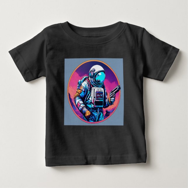 Camiseta Logotipo desportivo com alienígena - Kids Tshirt (Frente)