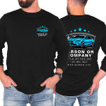Camiseta Logotipo detalhado automático Lava longa folga do<br><div class="desc">Mantenha sua equipe com aspecto profissional e polida com o logotipo detalhista automático Lave em T-Shirt com capa longa. Projetada para empresas especializadas em serviços de lavagem de carros e detalhamento automático, essa camisa combina conforto, durabilidade e um design personalizável para mostrar seu logotipo e marca. É uma escolha perfeita...</div>