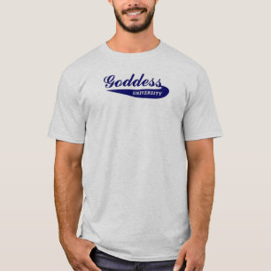 Camiseta Logotipo do azul da universidade da deusa