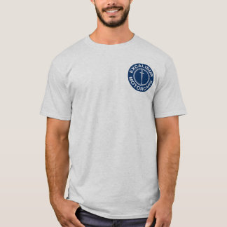 Camiseta Logotipo do azul dos automóvel de Excalibur