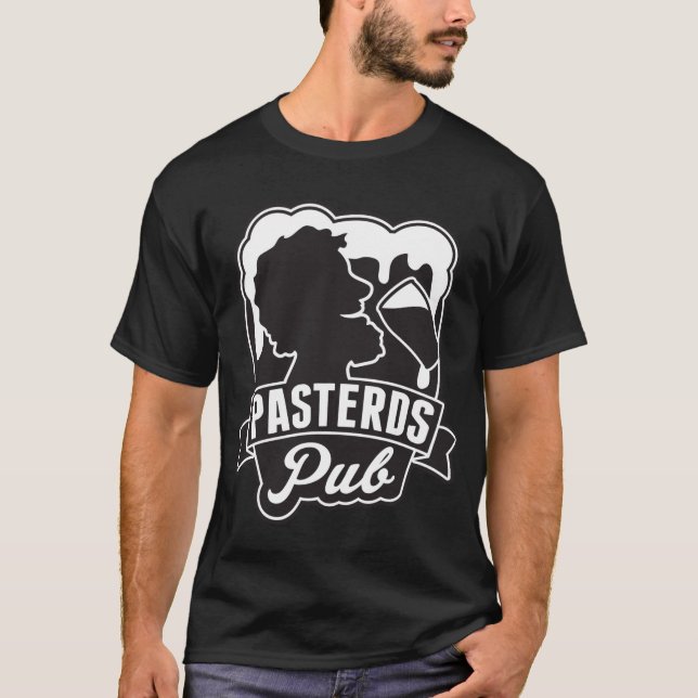 Camiseta Logotipo do bar B&W de Pasterds (Frente)