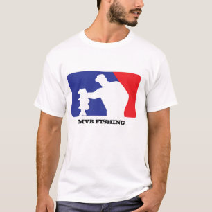 Camiseta Logotipo do basebol para a pesca da perda