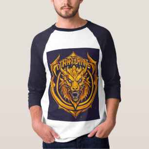 Camiseta logotipo do basquete dos dragões dourados