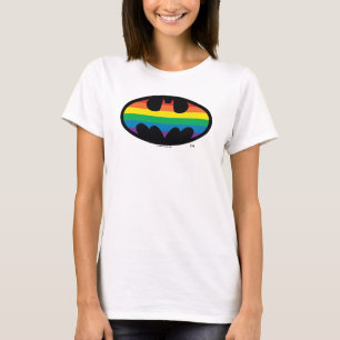 Camiseta Logotipo do Batman Rainbow