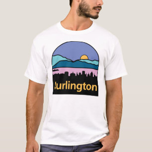 Camiseta Logotipo do Burlington, Vermont Sticker