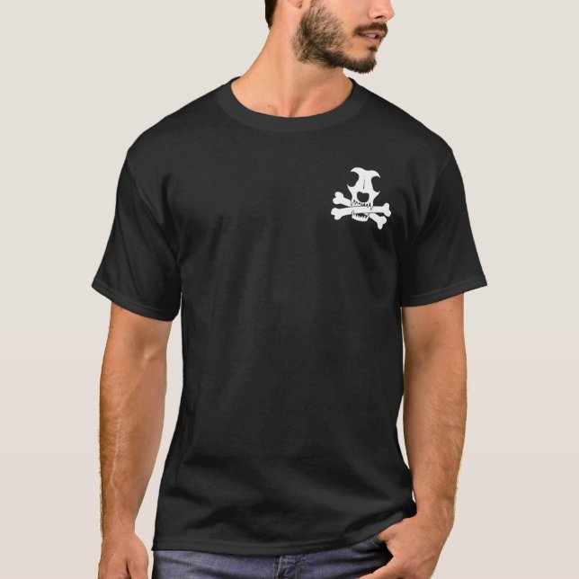 Camiseta Logotipo do Cachorro Pirata (Frente)