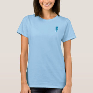 Camiseta Logotipo do cavalo-marinho Imagem personalizável e