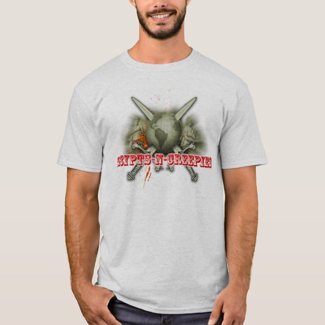 Camiseta Logotipo do CNC do espelho do espelho (Frente)