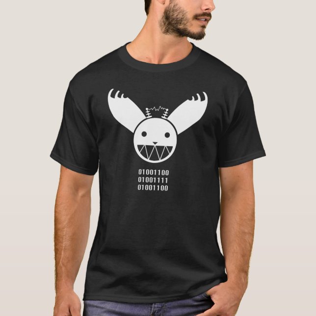 Camiseta Logotipo do demónio LOL do Internet - (Frente)