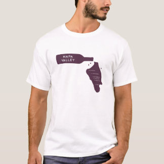 Camiseta Logotipo do derramar da garrafa de vinho das