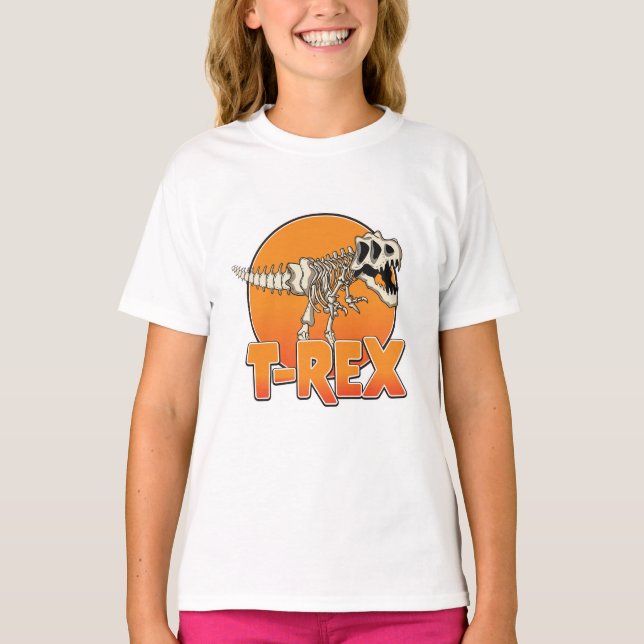 Camiseta Logotipo do desenho animado T-REX (Frente)