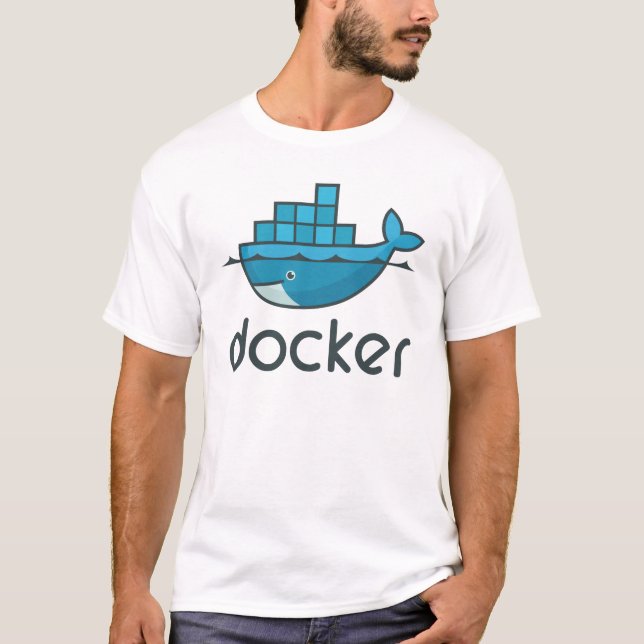 Camiseta Logotipo do Docker (Frente)