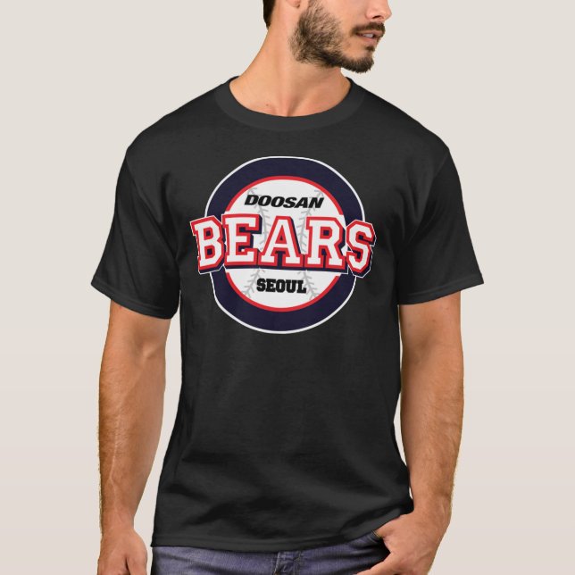 Camiseta Logotipo do Doosan Bears Seoul KBO   (Frente)