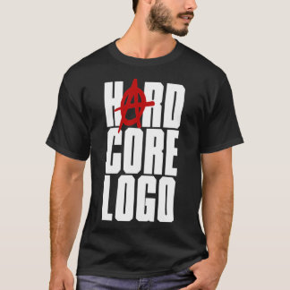 Camiseta Logotipo do duro Core T-ShirtLogotipo do Hard Core