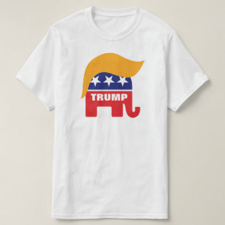 Camiseta Logotipo do Elefante do GOP com Cabelo de Donald T
