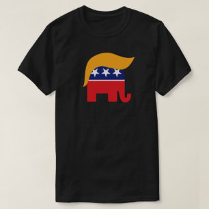 Camiseta Logotipo do Elefante Republicano Donald Trump com 