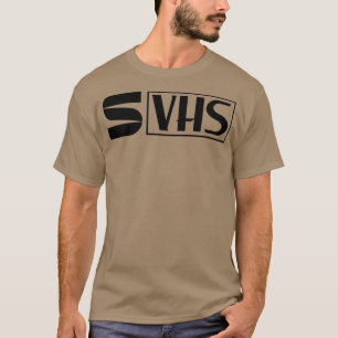 Camiseta Logotipo do formato de mídia Super VHS