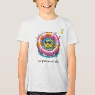 Camiseta Logotipo do Friendly Pickleball hearts com persona