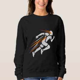 Camiseta Logotipo do Golden Runner Elegante Design de Movim