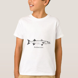 Camiseta Logotipo do grande Barracuda