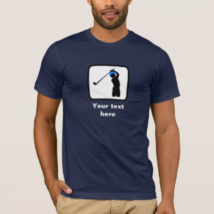 Camiseta Logotipo do jogador de golfe -- Customizável