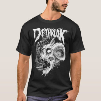 Camiseta logotipo do melhor crânio banda dethklok mestikoem