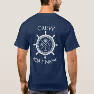 Camiseta Logotipo do navio de navegação SV personalizado "S