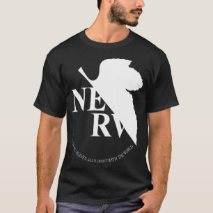 Camiseta Logótipo do nervo Simples Cópia Essencial de Camis