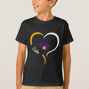 Camiseta Logotipo do Nevada Cubs Half Heart Slogan Hs