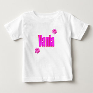Camiseta Logotipo do nome das meninas Vania