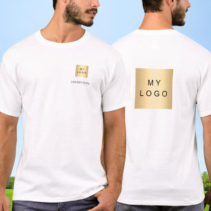 Camiseta logotipo do nome do membro da equipe empresarial