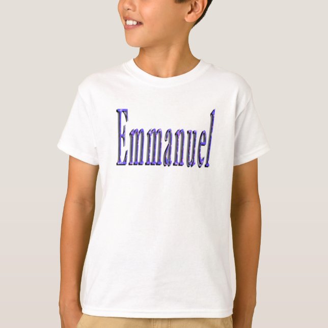 Camiseta Logotipo do nome Emmanuel (Frente)