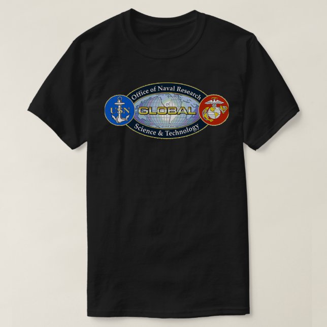 Camiseta Logotipo do Office of Naval Research (Frente do Design)