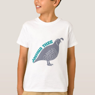 Camiseta logotipo do parque Joshua Tree quail bird