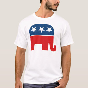 Camiseta Logotipo do Partido Republicano - Elefante GOP