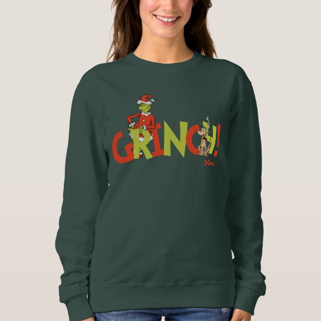 Camiseta Logotipo do Personagem Grinch! Gráfico (Frente)