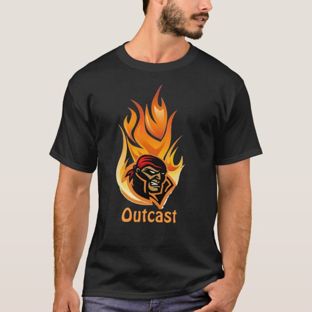 Camiseta Logotipo do proscrito (Frente)