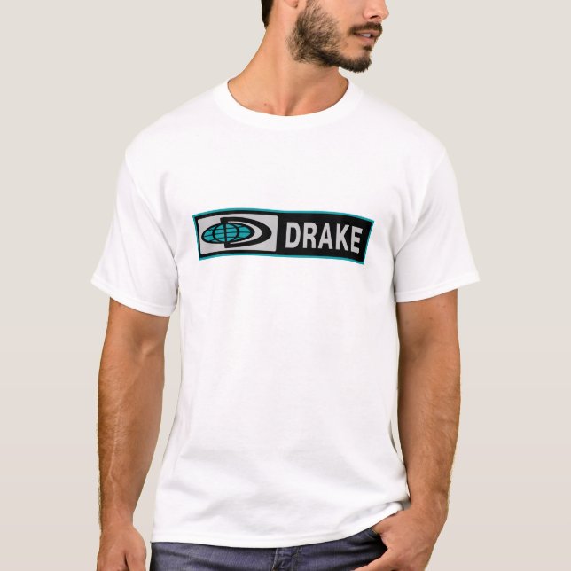 Camiseta Logotipo do rádio DRAKE Amateur Ham (Frente)