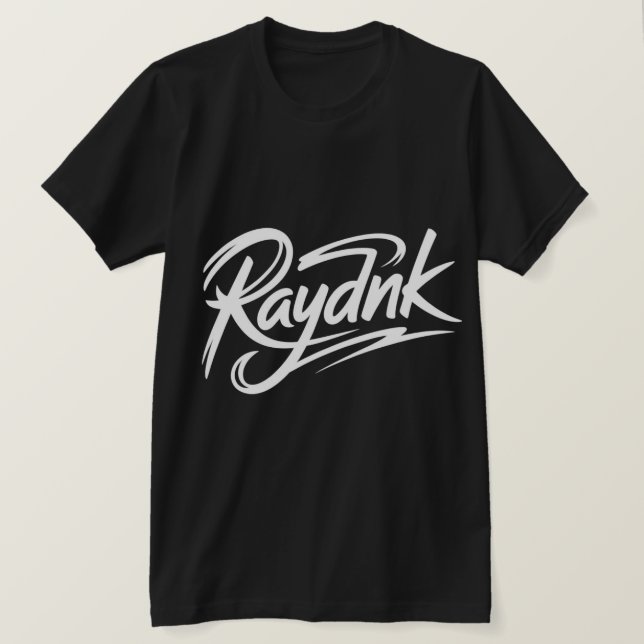 Camiseta Logotipo do Raydnk Custom Script (Frente do Design)