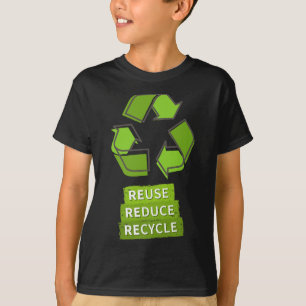 Camiseta Logotipo do Reciclar Vintage Earth Day Nature Plan